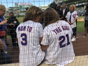 Nancy and GiGi Gianni at the Cubs game