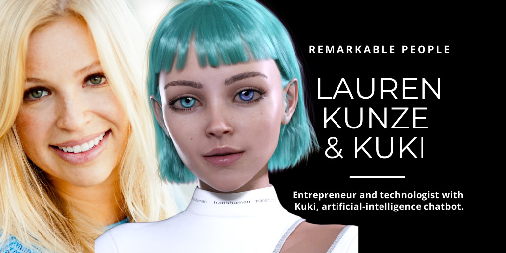 Lauren Kunze and Kuki, AI chabot - Guy Kawasaki